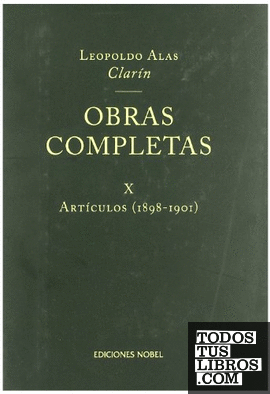 OBRAS COMPLETAS CLARIN - TOMO X