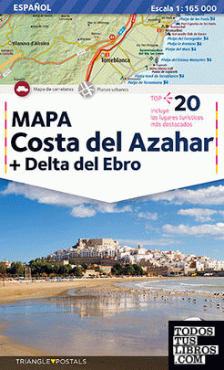 Costa del Azahar + Delta del Ebro, mapa