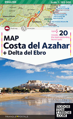 Costa del Azahar + Delta del Ebro, map