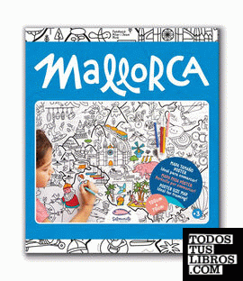 Mallorca mapa para colorear