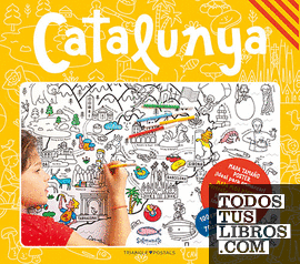 Catalunya, mapa para colorear