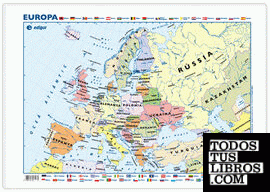 Mapa mural Europa, físic / polític