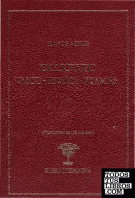 Diccionario Vasco-Español-Francés