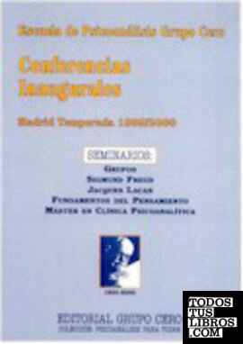 Conferencias inaugurales, Madrid. Temporada 1999/2000