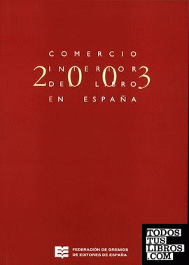 Comercio interior del libro en España 2003