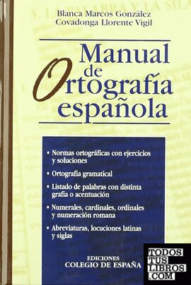 MANUAL DE ORTOGRAFIA ESPAÑOLA