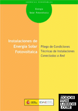PLIEGO DE CONDICIONES TÉCNICAS DE INSTALACIONES CONECTADAS A RED