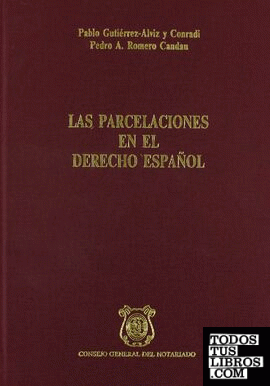 Las parcelaciones en el derecho español