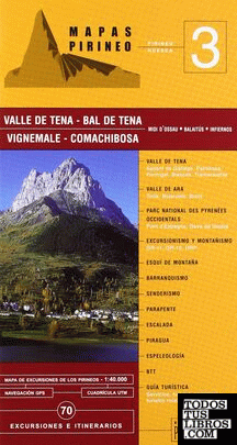 Guía mapa excursionista del valle de Tena