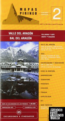 Guía mapa excursionista del valle del Aragón