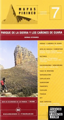 Guía mapa excursionista del Parque de la Sierra y Cañones de Guara