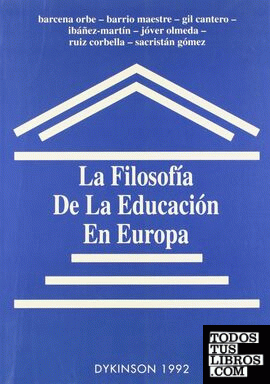 La filosofía de la educación en Europa
