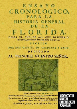 Ensayo cronológico para la historia general de la Florida.
