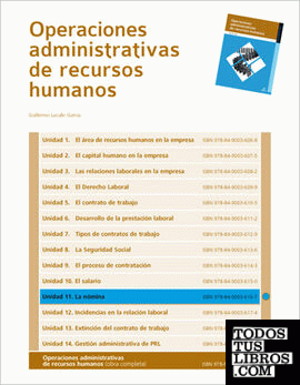La nómina (Operaciones administrativas de recursos humanos) La nómina (Operaciones administrativas de recursos humanos)
