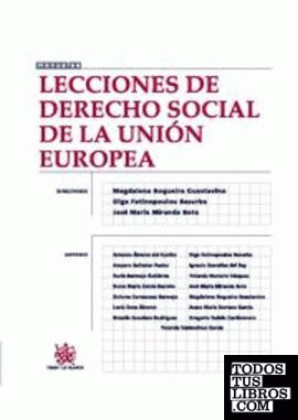 Lecciones de derecho social de la Unión Europea