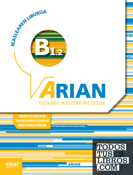 Arian B1.2 Ikaslearen liburua (+CD audioa) (+transkripzioak)