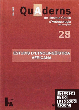 Quaderns de l'Institut Català d'Antropologia nº 28