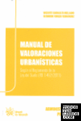 Manual de valoraciones urbanísticas