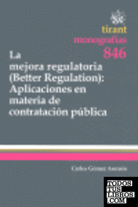La mejora regulatoria (better regulation)