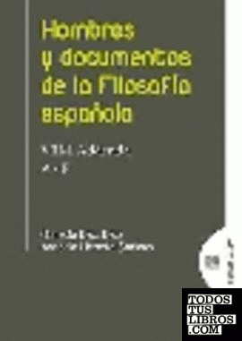 Hombres y documentos de la Filosofía Española