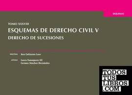 Esquemas de Derecho Civil V, tomo XXXVIII