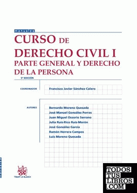Curso de derecho civil I