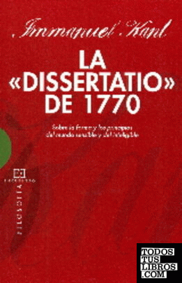 Dissertatio del 1770