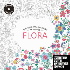 Flora. Mini libro para colorear