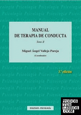 Manual de Terapia de Conducta. Tomo II