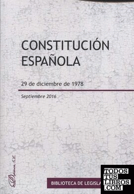 Constitución española. 29 de diciembre de 1978
