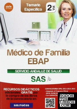 Médico de Familia EBAP del Servicio Andaluz de Salud. Temario específico vol 2