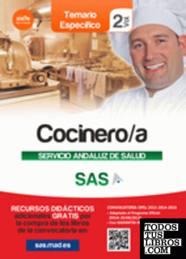 Cocinero/a del Servicio Andaluz de Salud. Temario específico  volumen 2
