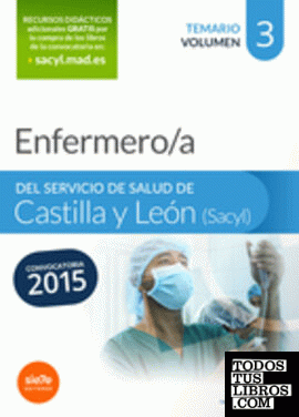 Enfermero/a del Servicio de Salud de Castilla y León (SACYL). Temario volumen III