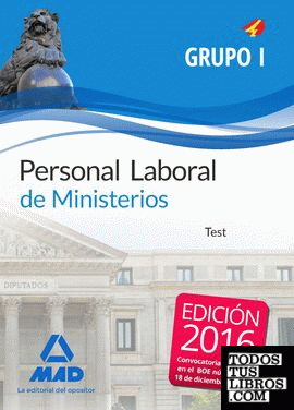 Personal laboral de Ministerios Grupo I. Test
