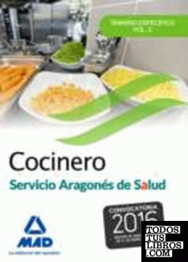 Cocinero del Servicio Aragonés de salud.