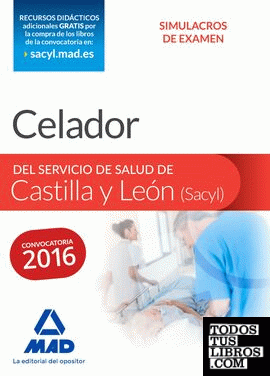 Celador del Servicio de Salud de Castilla y León (SACYL).  Simulacros de Examen