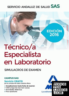 Técnico/a Especialista en Laboratorio del Servicio Andaluz de Salud. Simulacros de examen