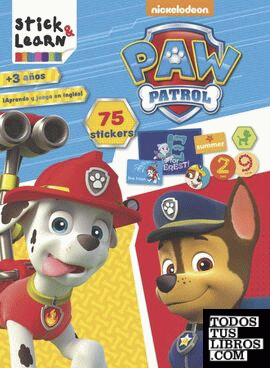 Stick & learn paw patrol