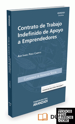 Contrato de trabajo indefinido de apoyo a emprendedores (Papel + e-book)