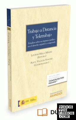 Trabajo a distancia y teletrabajo   (Papel + e-book)