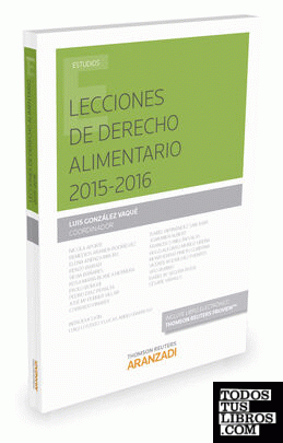 Lecciones de Derecho alimentario 2015-2016  (Papel + e-book)