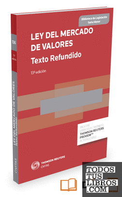 Ley del Mercado de Valores (Texto Refundido)  (Papel + e-book)