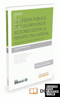 La Oferta Pública de Suscripción de Acciones desde la perspectiva judicial (Papel + e-book)