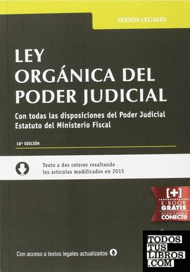 Ley Orgánica del Poder Judicial 18ª edición 2015