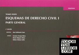 Tomo XXXIV Esquemas de Derecho Civil I Parte General 2ª Edición 2016