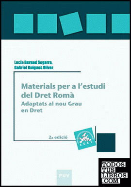 Materials per a l'estudi del Dret Romà, 2a ed.