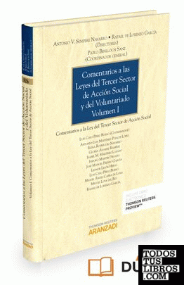Comentarios a las Leyes del Tercer Sector de Acción Social y del Voluntariado (Volumen I) (Papel + e-book)