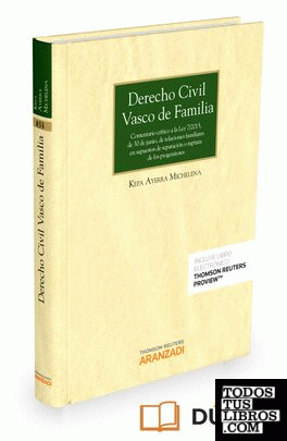 Derecho Civil Vasco de Familia (Papel + e-book)