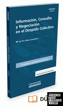 Información, Consulta y Negociación en el despido colectivo (Papel + e-book)