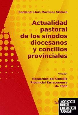 Actualidad pastoral de los sínodos diocesanos y concilios provinciales